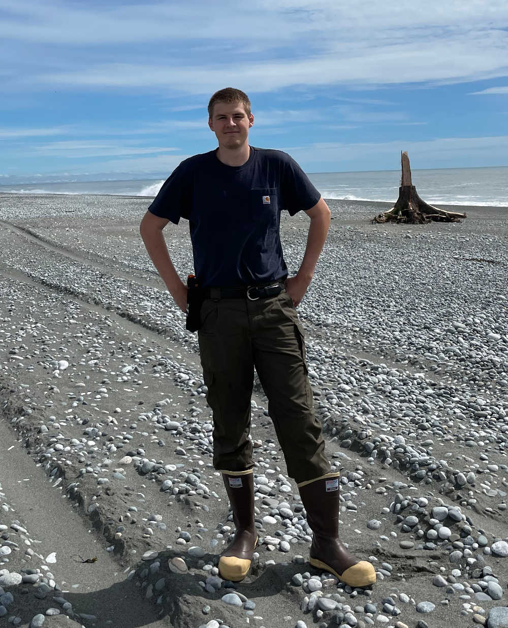 Standing on a beach in SE Alaska